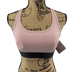 Victoria's Secret Sport Lightweight Sports Bra Pullover Wire Free Black Band XSm